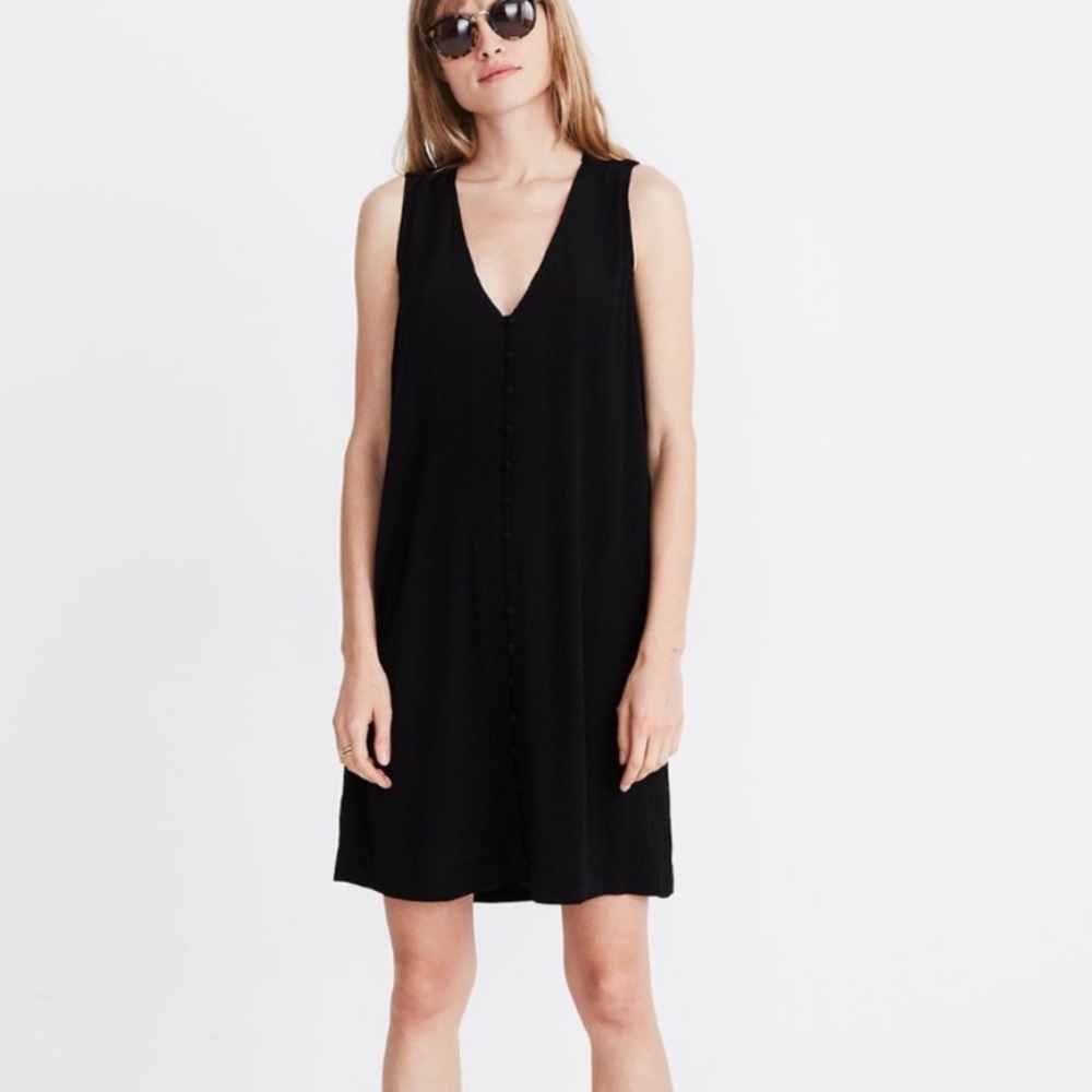 Madewell Button-front Shift Dress XS